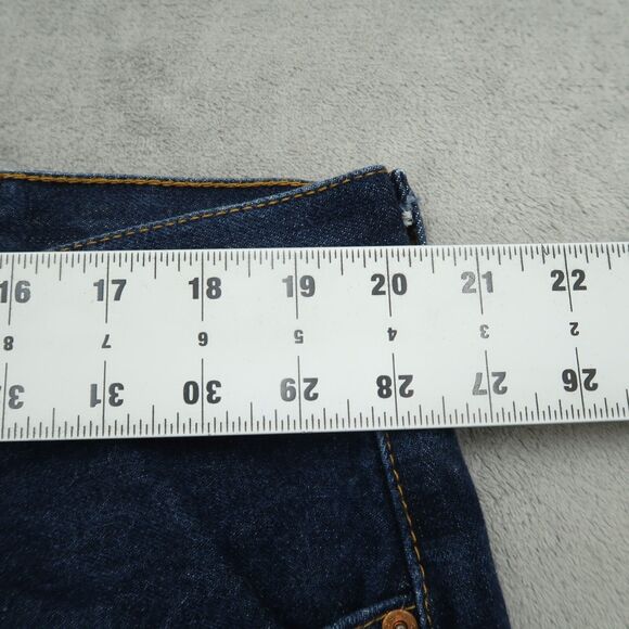 Levi's 505 Jeans Mens Size 40x30 Blue Regular Straight 100% Cotton Denim Dark - Picture 2 of 16